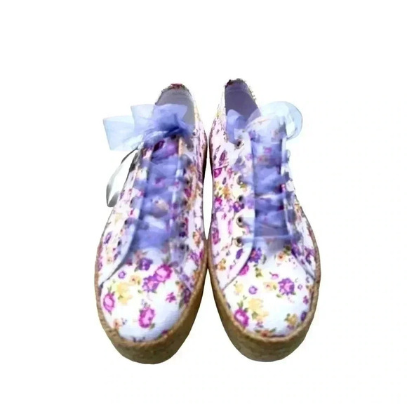 Superga x LoveShackFancy Flowers Rope Sneakers Size 41/US 11 - Picture 11 of 16
